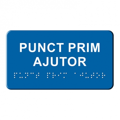 Indicator tactil  - PRIM AJUTOR mic