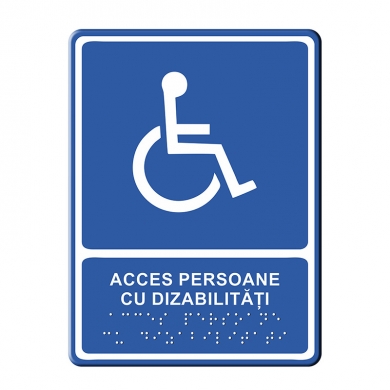 Indicator Tactil Acces dizabilitati