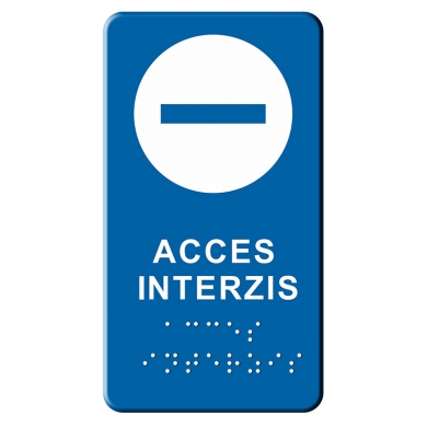 Indicator tactil Braille - ACCES INTERZIS