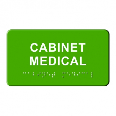 indicator tactil Braille - CABINET MEDICAL