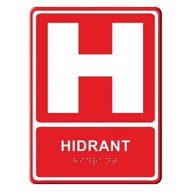 Indicator tactil Braille - HIDRANT