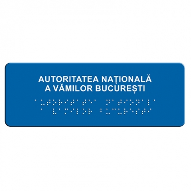 indicator tactil Braille - INSTITUTII PUBLICE