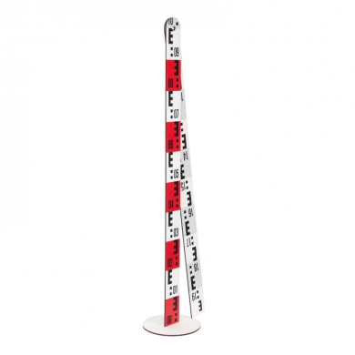 Metric ruler with stand